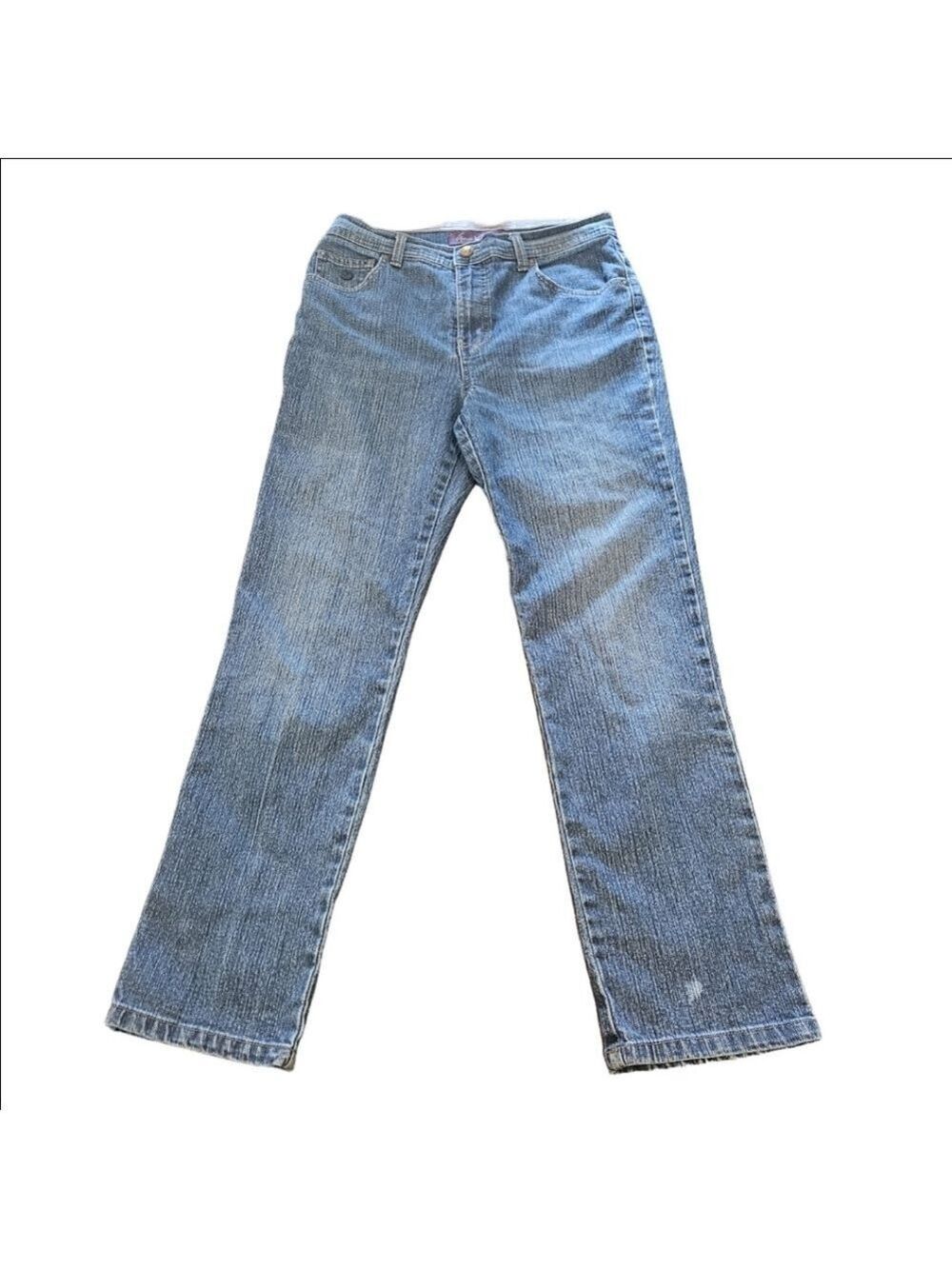 GLORIA VANDERBILT WOMEN'S MID WASH HIGH-RISE DENIM JEANS SIZE 10P